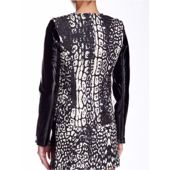 STYLESTALKER Animal Print Faux Leather Jacket Womens Size Small - Picture 2 of 14